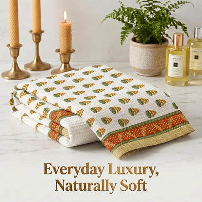 250 GSM Cotton Waffle Bath Towel | 147 × 76 cm