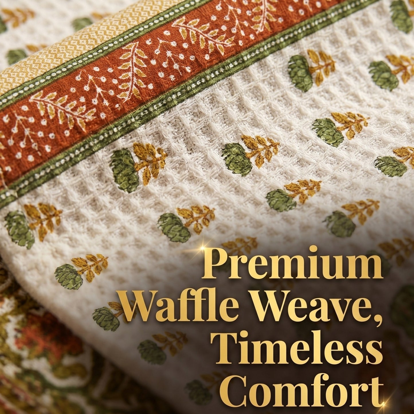 250 GSM Cotton Waffle Bath Towel | 147 × 76 cm