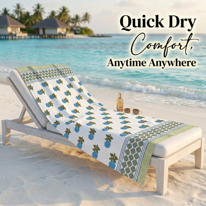 250 GSM Cotton Waffle Bath Towel | 147 × 76 cm