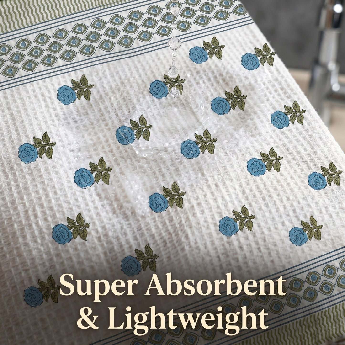 250 GSM Cotton Waffle Bath Towel | 147 × 76 cm