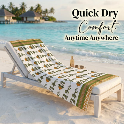 250 GSM Cotton Waffle Bath Towel | 147 × 76 cm
