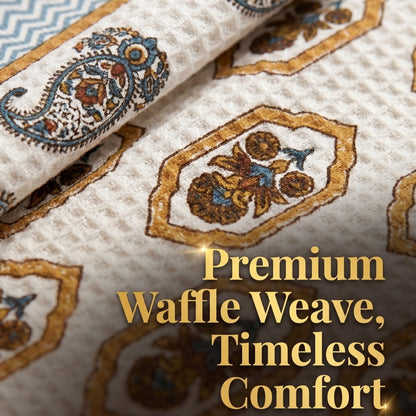 250 GSM Cotton Waffle Bath Towel | 147 × 76 cm