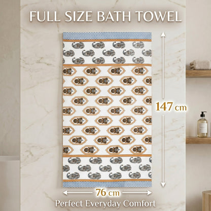 250 GSM Cotton Waffle Bath Towel | 147 × 76 cm