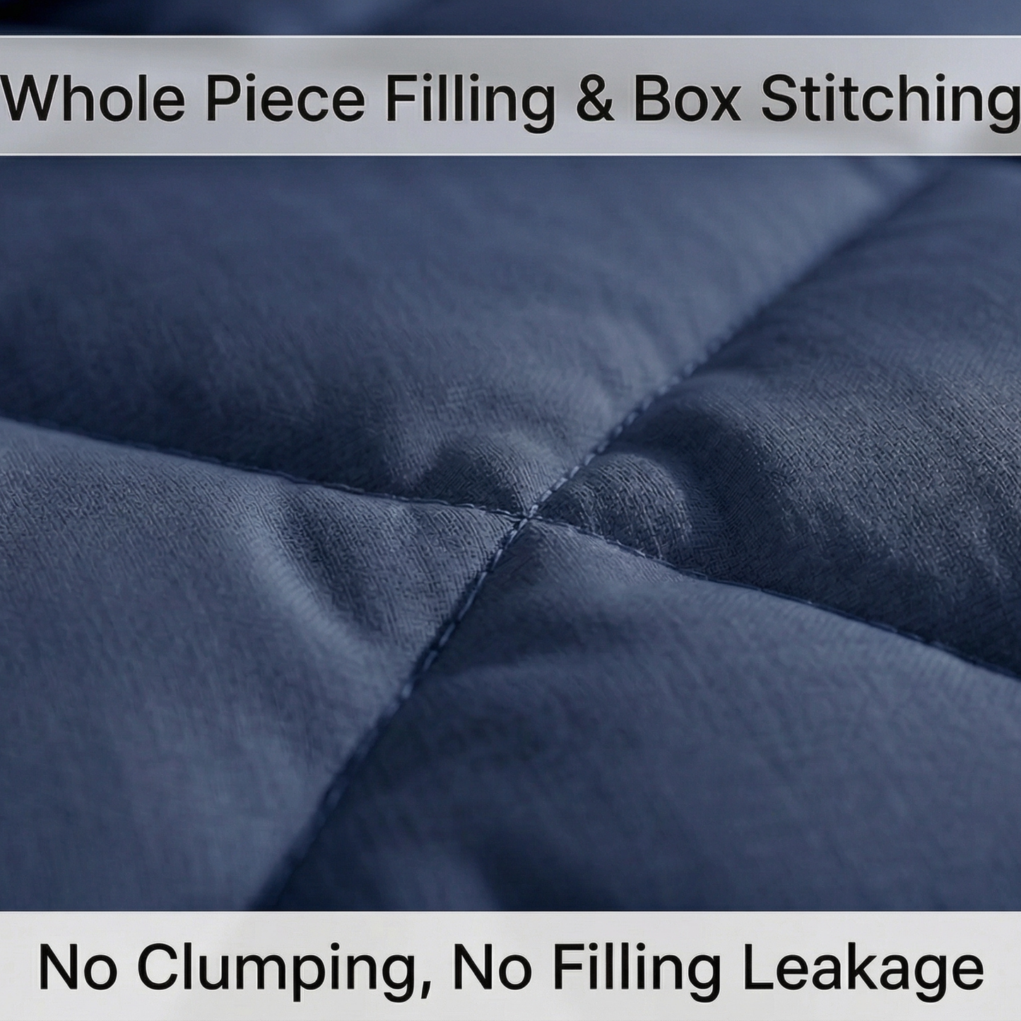 Impress Premium 150 GSM Quilted Solid Comforter for Double Bed | 90 x 100 Inch | Midnight Blue