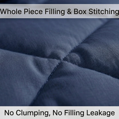 Impress Premium 150 GSM Quilted Solid Comforter for Single Bed |60 x 90 Inch | Midnight Blue