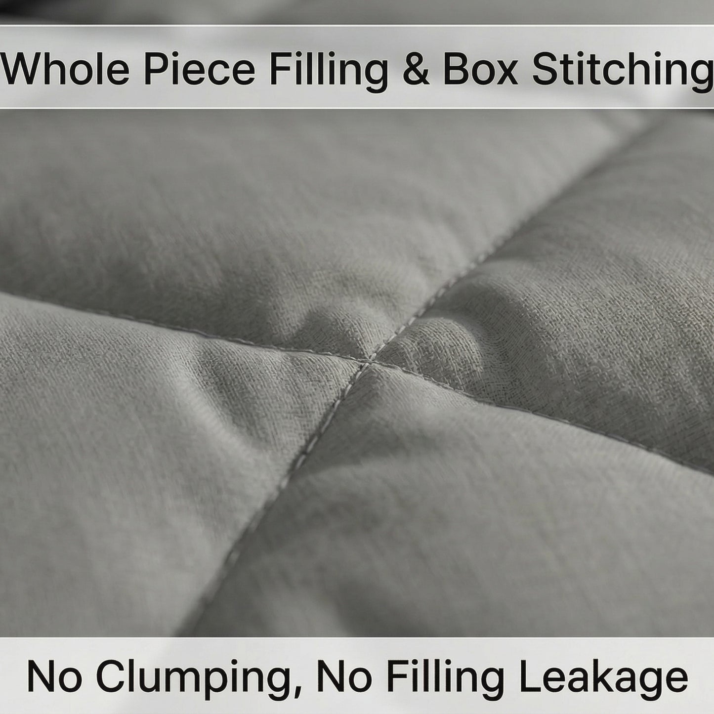 Impress Premium 150 GSM Quilted Solid Comforter for Single Bed | 60 x 90 Inch | Frost Grey