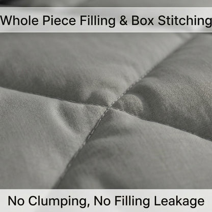 Impress Premium 150 GSM Quilted Solid Comforter for Single Bed | 60 x 90 Inch | Frost Grey