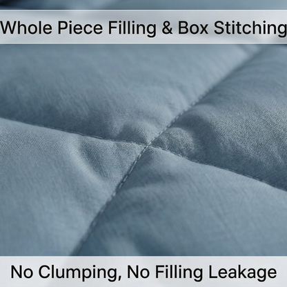 Impress Premium 150 GSM Quilted Solid Comforter for Double Bed | 90 x 100 Inch | Cool Lagoon Blue
