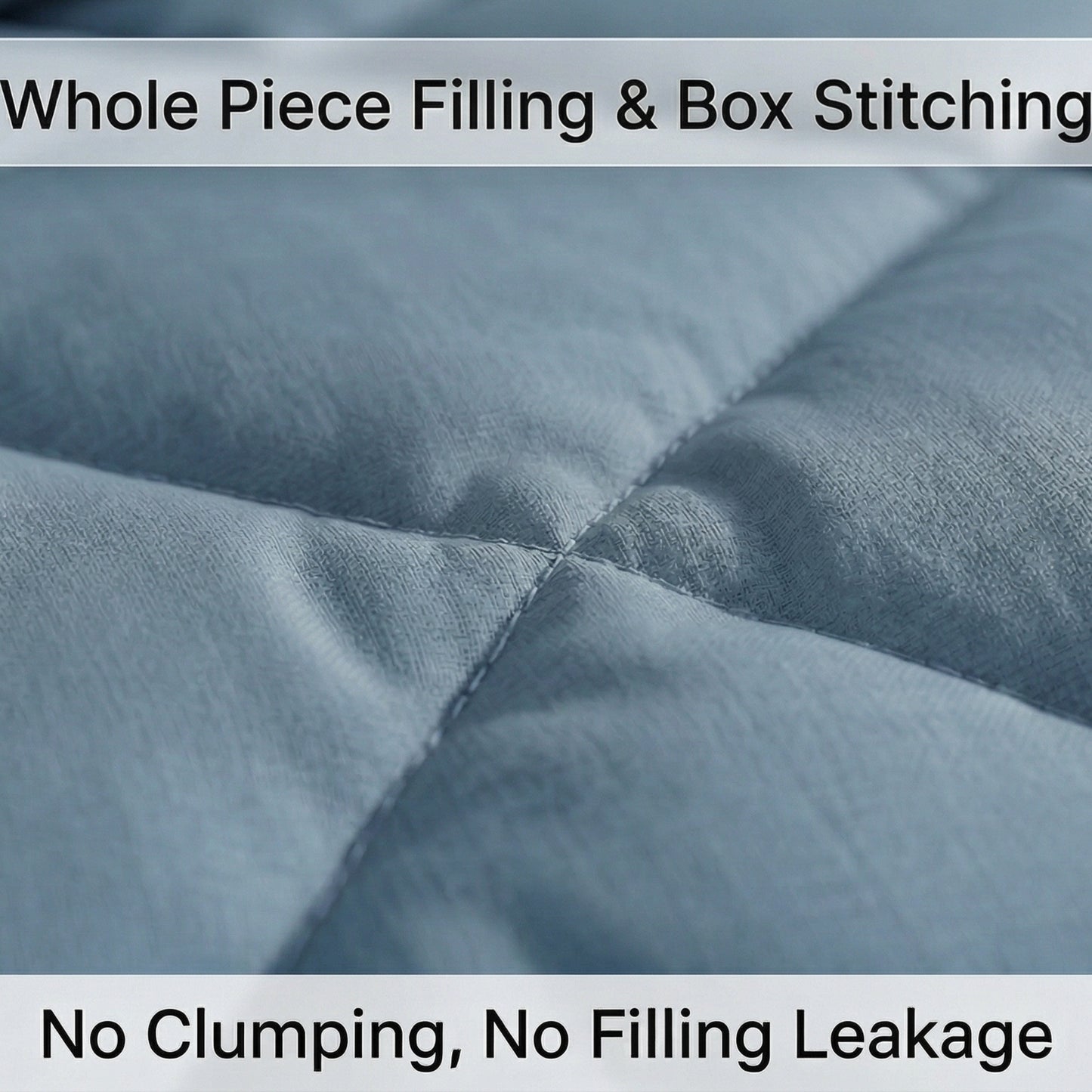 Impress Premium 150 GSM Quilted Solid Comforter for Single Bed | 60 x 90 Inch | Cool Lagoon Blue