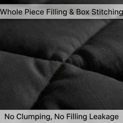 Impress Premium 150 GSM Quilted Solid Comforter for Double Bed | 90 x 100 Inch | Raven Black