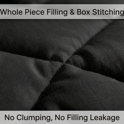 Impress Premium 150 GSM Quilted Solid Comforter for Single Bed | 60 x 90 Inch | Raven Black