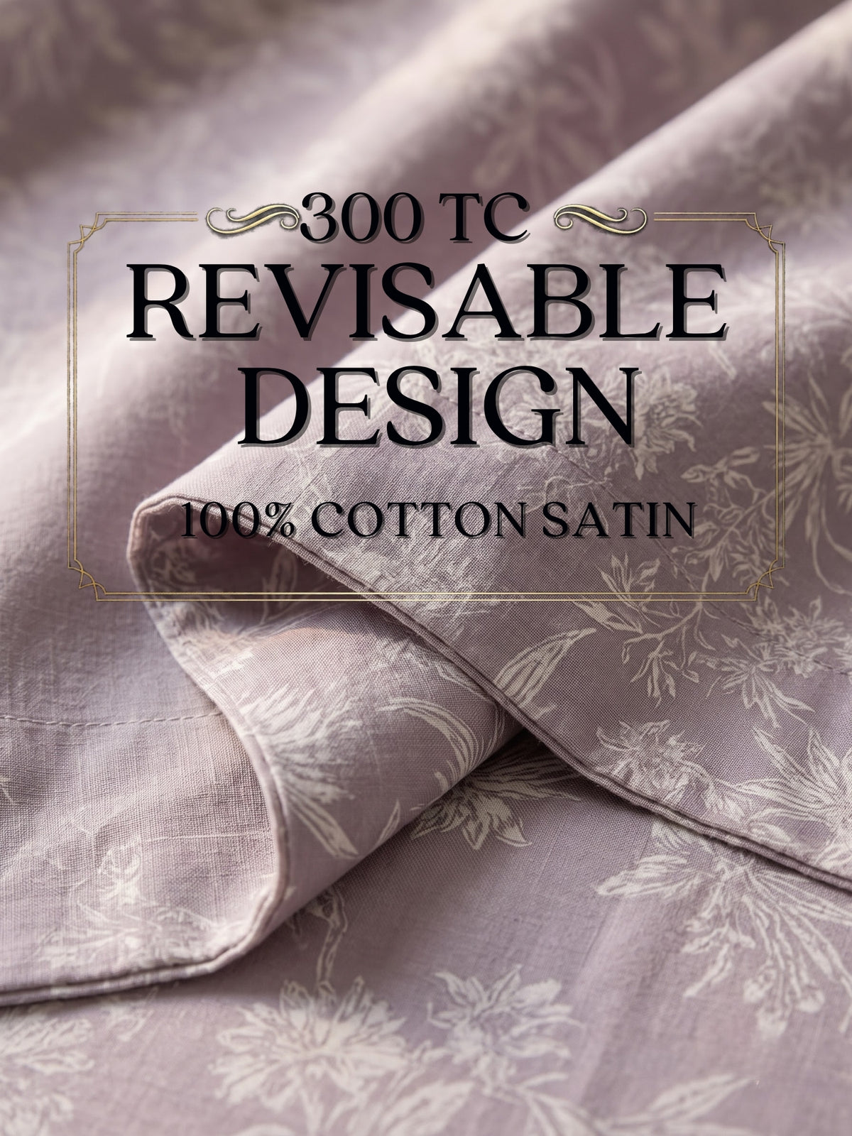 Royale Collection Reversible King Size Bedsheet | 100% Cotton 300 TC Two-Tone Jacquard Weave | 108 x 108 Inches|Tropical indigo