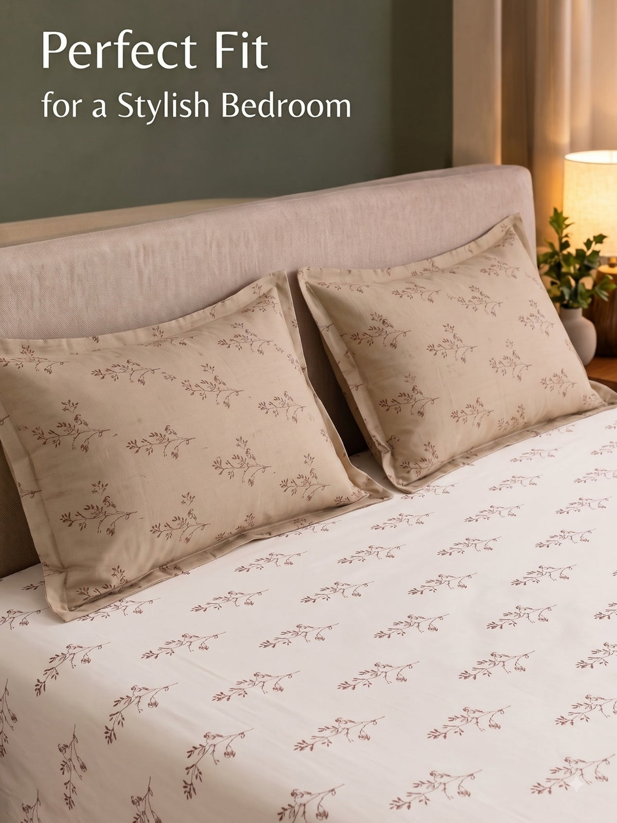 Premium 100% Cotton Satin King Size Bedsheet – 210 TC, 108 x 108 Inch| Blush Pink