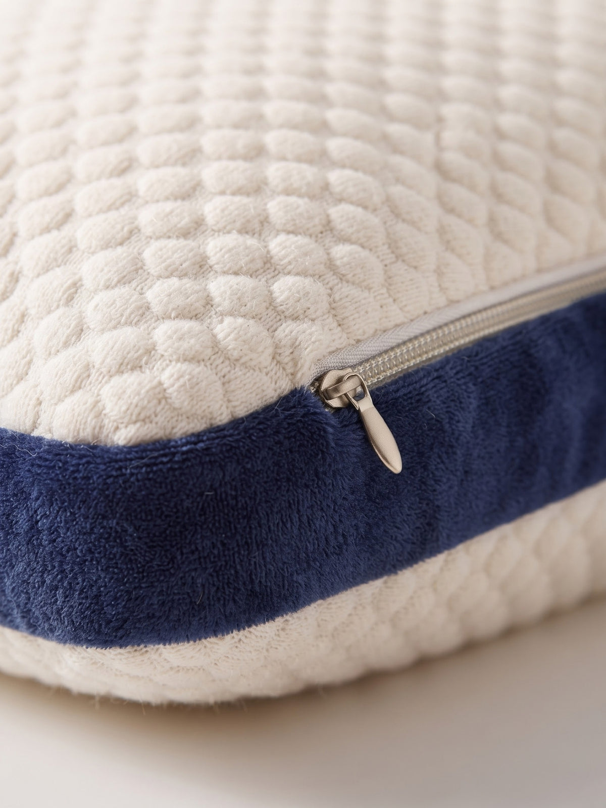 Memory Foam Pillow for Sleeping | High Loft 4.5 Inch | 100% Visco-Elastic Memory Foam | Neck & Shoulder Support | Knitted Jacquard Cover | 23 x 15 x 4.5 Inches | White | Pack of 1