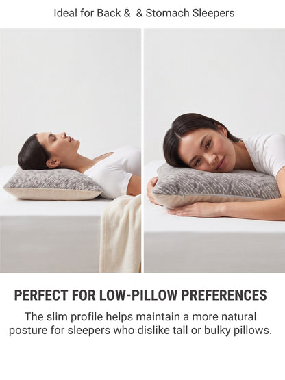 Memory Foam Pillow for Sleeping | 100% Visco-Elastic Memory Foam | Neck & Shoulder Support | Knitted Jacquard Cover | 24 x 15.5 x 4 Inches | White | Pack of 1