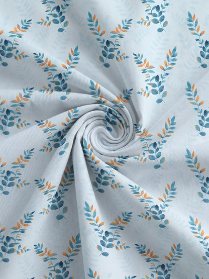 186 TC 100% Cotton Double Bedsheet 90 x 100 Inch with 2 Pillow Cover