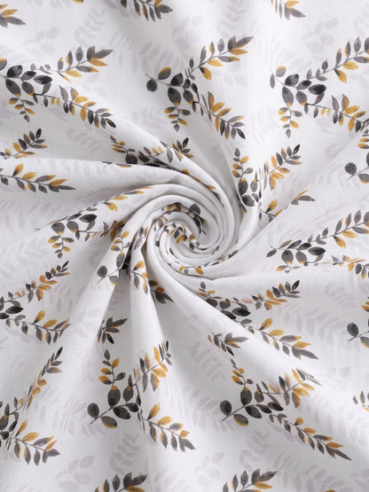 186 TC 100% Cotton Double Bedsheet 90 x 100 Inch with 2 Pillow Cover