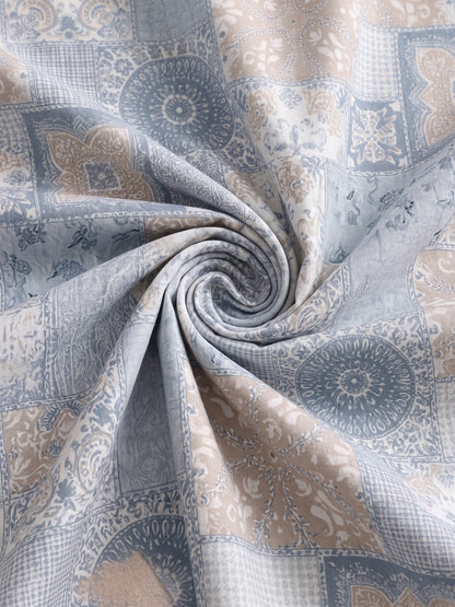 186 TC 100% Cotton Double Bedsheet 90 x 100 Inch with 2 Pillow Cover