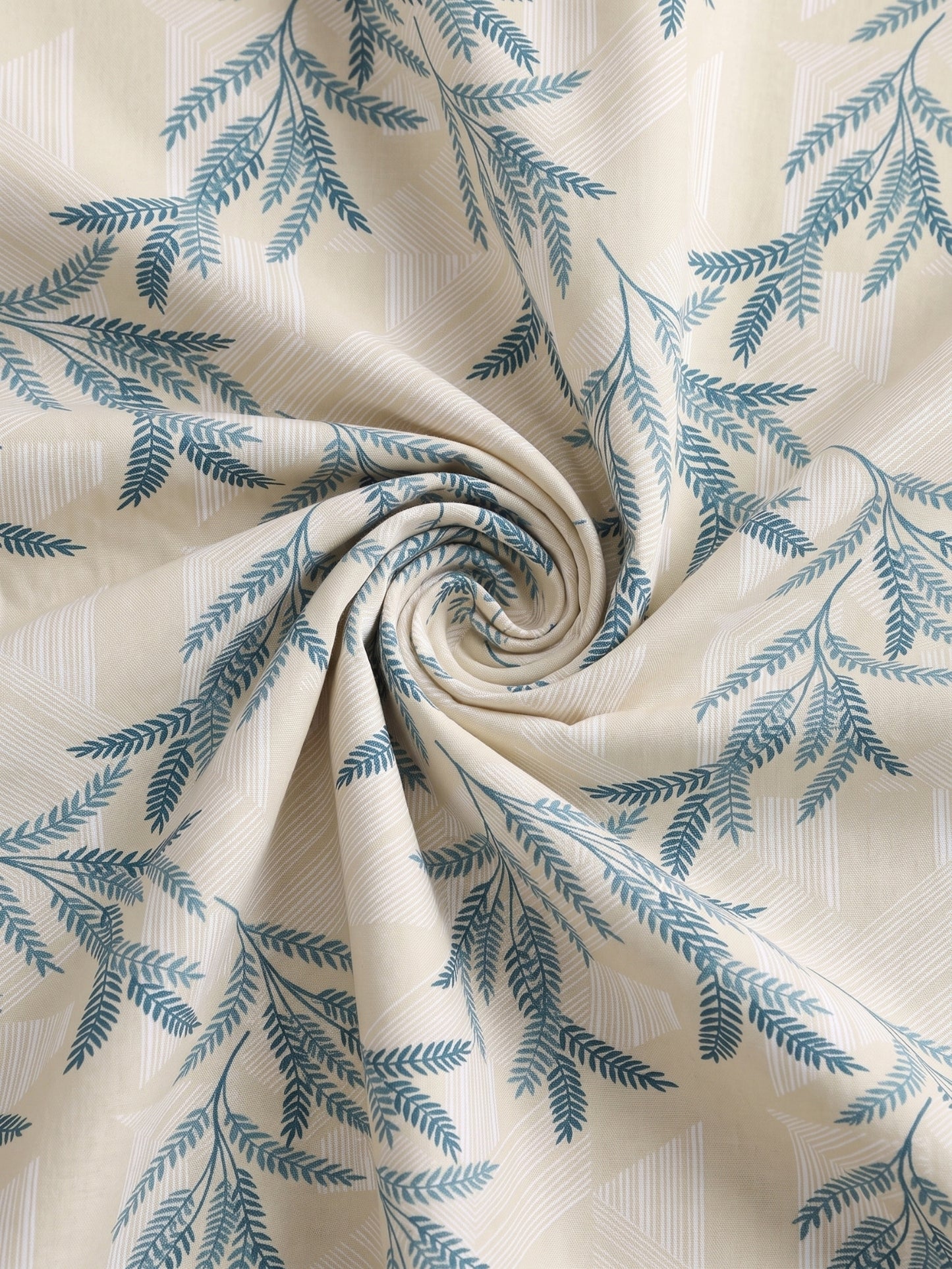 186 TC 100% Cotton Double Bedsheet 90 x 100 Inch with 2 Pillow Cover