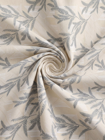 186 TC 100% Cotton Double Bedsheet 90 x 100 Inch with 2 Pillow Cover