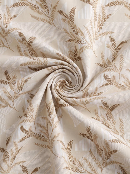 186 TC 100% Cotton Double Bedsheet 90 x 100 Inch with 2 Pillow Cover
