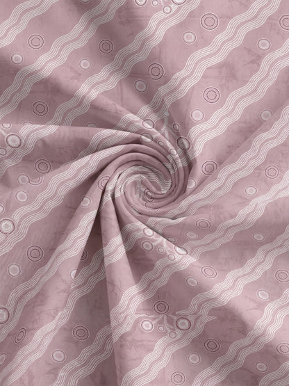 186 TC 100% Cotton Double Bedsheet 90 x 100 Inch with 2 Pillow Cover