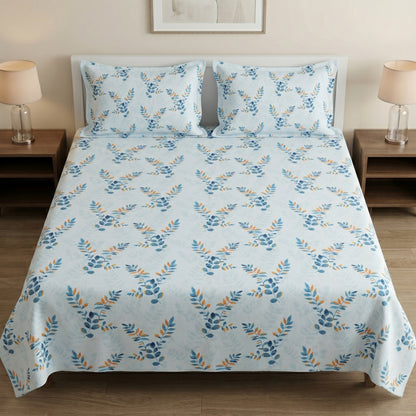 186 TC 100 % Cotton King Bedsheet | 108 x 108 Inch
