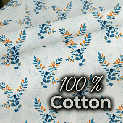 186 TC 100 % Cotton King Bedsheet | 108 x 108 Inch
