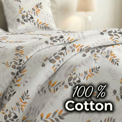 186 TC 100 % Cotton King Bedsheet | 108 x 108 Inch
