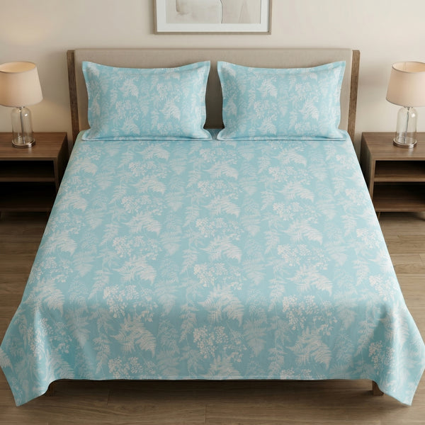 186 TC 100 % Cotton King Bedsheet | 108 x 108 Inch