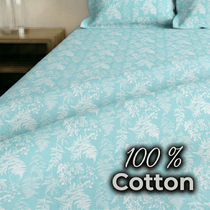 186 TC 100 % Cotton King Bedsheet | 108 x 108 Inch