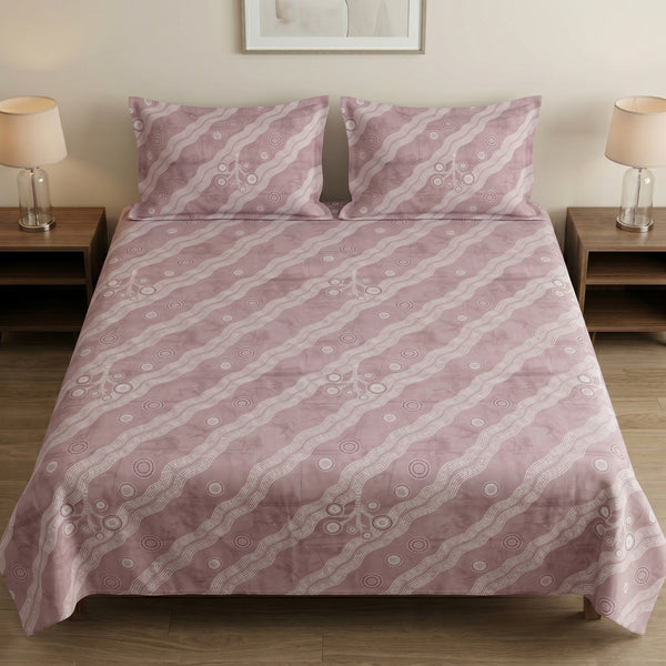 186 TC 100 % Cotton King Bedsheet | 108 x 108 Inch