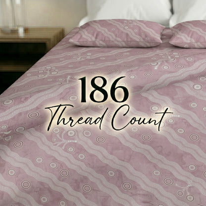 186 TC 100% Cotton Single Bedsheet 90 x 60 Inch with 1 Pillow Cover
