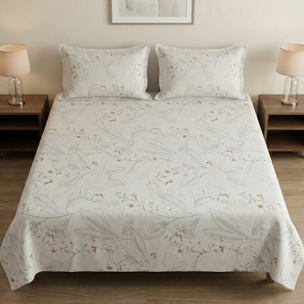186 TC 100 % Cotton King Bedsheet | 108 x 108 Inch