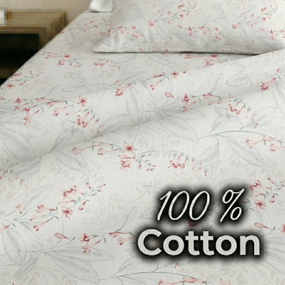186 TC 100 % Cotton King Bedsheet | 108 x 108 Inch
