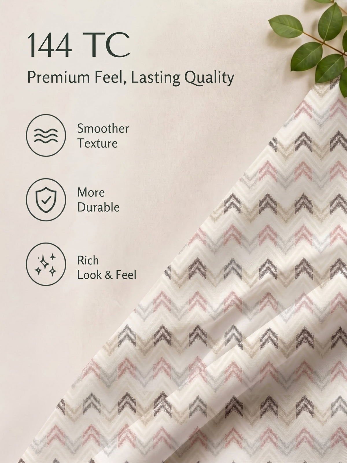 100% Cotton Classic Bedsheet - 108 x 108 Inches, 144 TC|White
