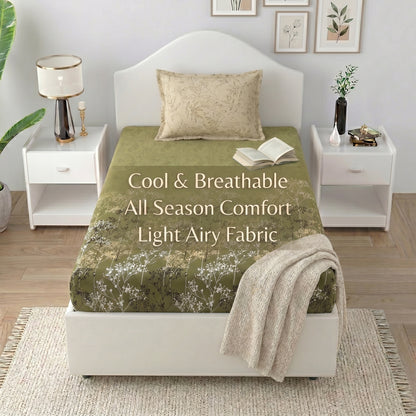186 TC 100% Cotton Single Bedsheet | 90 x 60 Inches