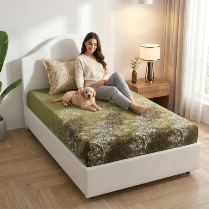 186 TC 100% Cotton Single Bedsheet | 90 x 60 Inches