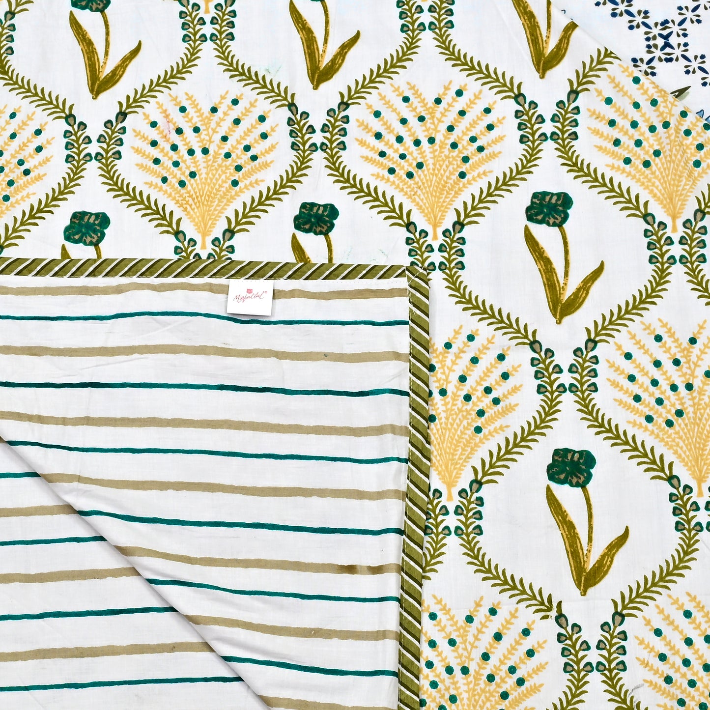 300 GSM Pure Cotton Malmal Single Bed Dohar | 147 x 223 cm |Tender Yellow