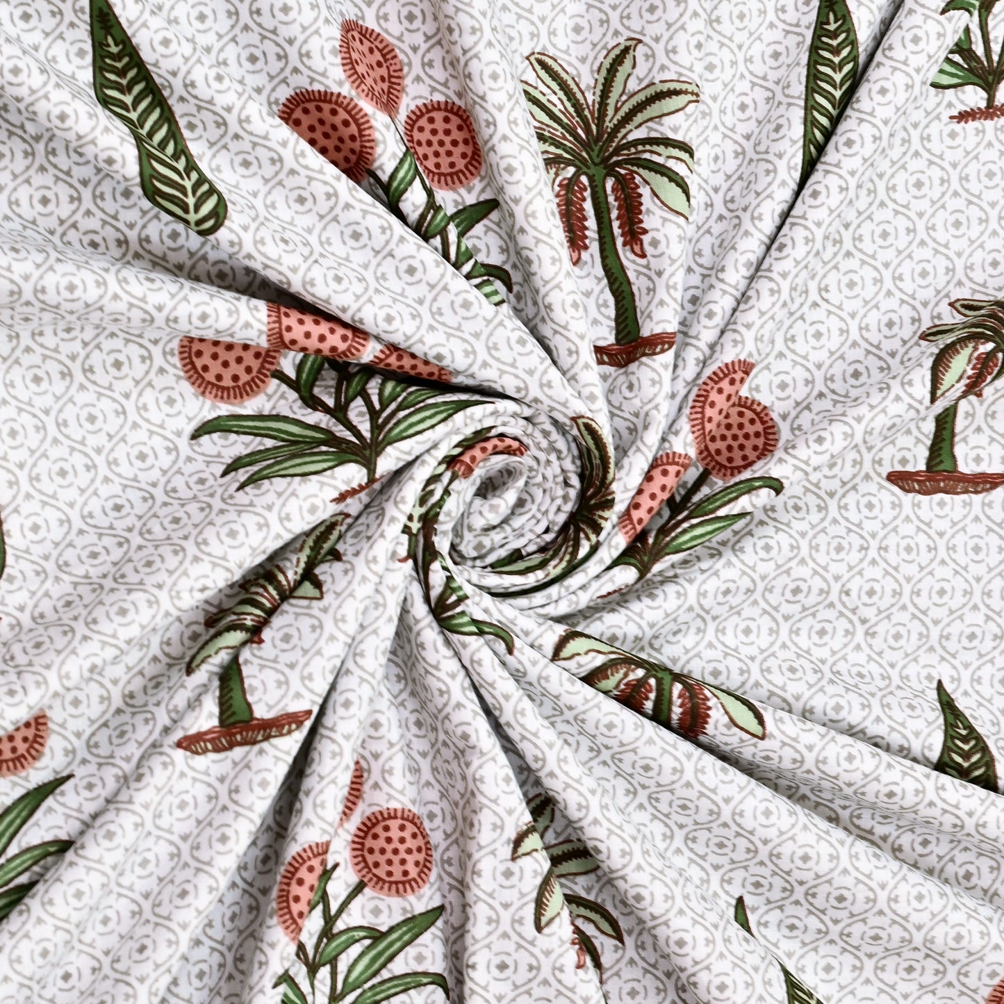 300 GSM Pure Cotton Malmal Single Bed Dohar | 58 x 88 Inch| Patina Green