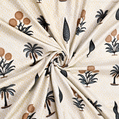 300 GSM Pure Cotton Malmal Single Bed Dohar | 58 x 88 Inch | Cream