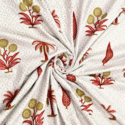 300 GSM Pure Cotton Malmal Single Bed Dohar | 147 x 223 cm | Soft Red