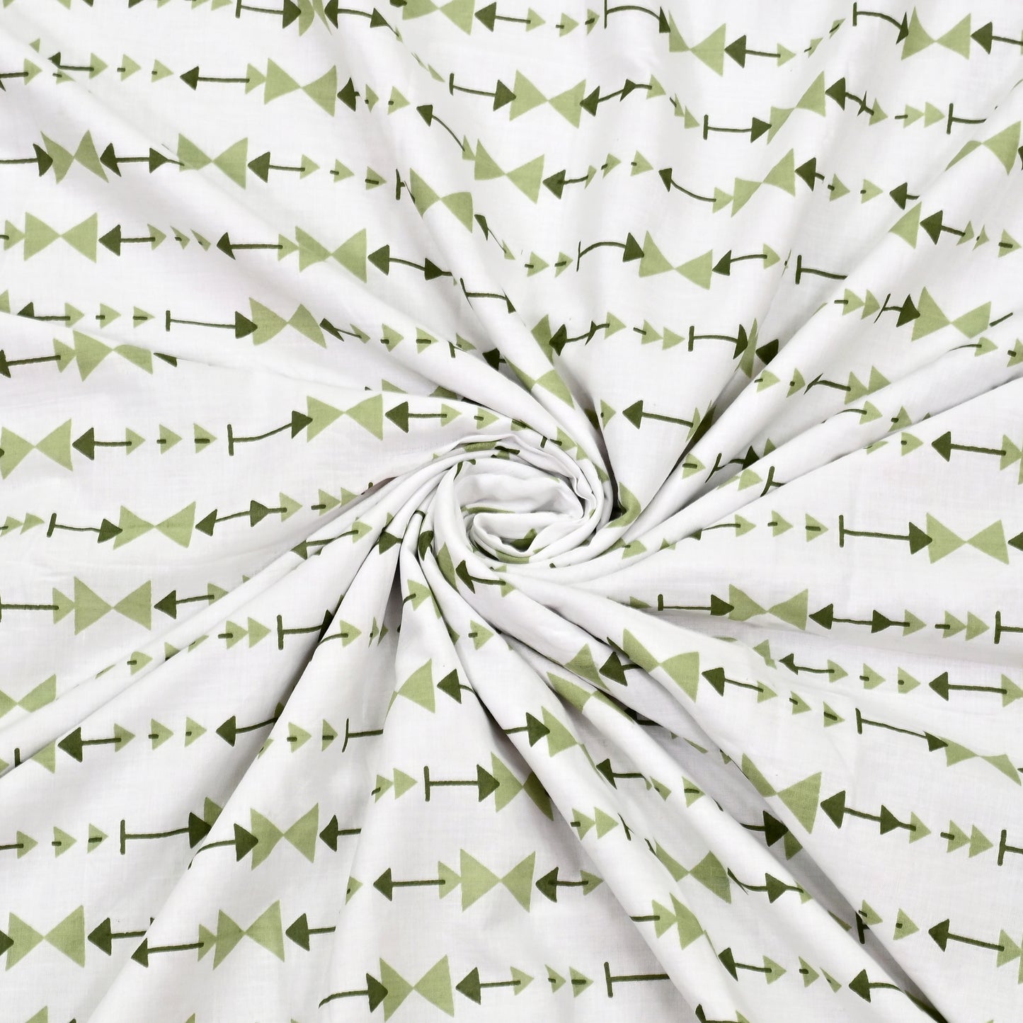 300 GSM Pure Cotton Malmal Single Bed Dohar | 147 x 223 cm | Light Green