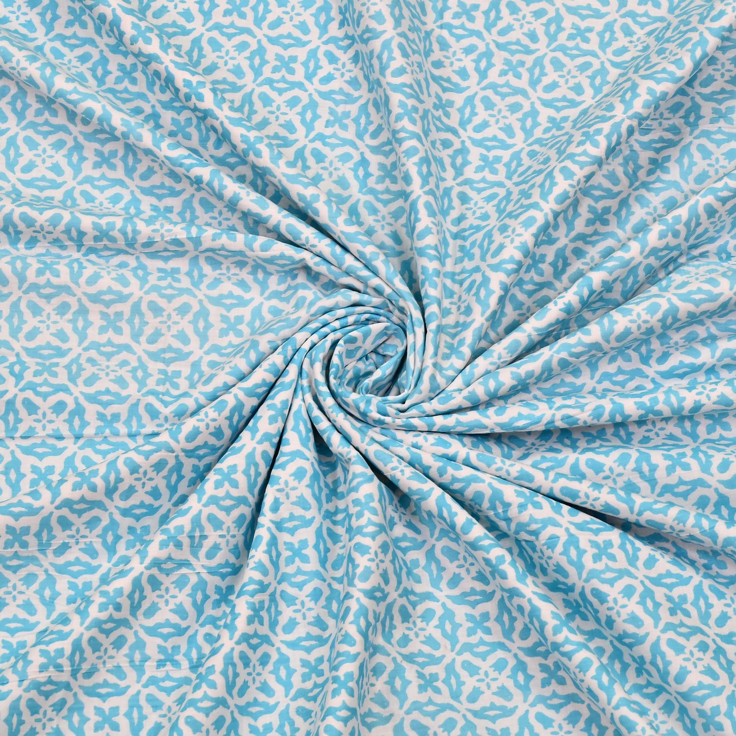 300 GSM Pure Cotton Malmal Single Bed Dohar | 58 x 88 Inch | Light Blue