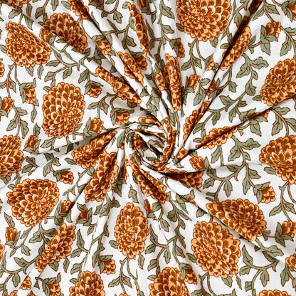 300 GSM Pure Cotton Malmal Single Bed Dohar | 147 x 223 cm | Butterscotch