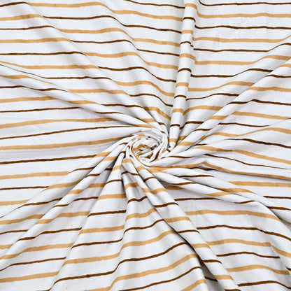 300 GSM Pure Cotton Malmal Single Bed Dohar | 147 x 223 cm | Butterscotch