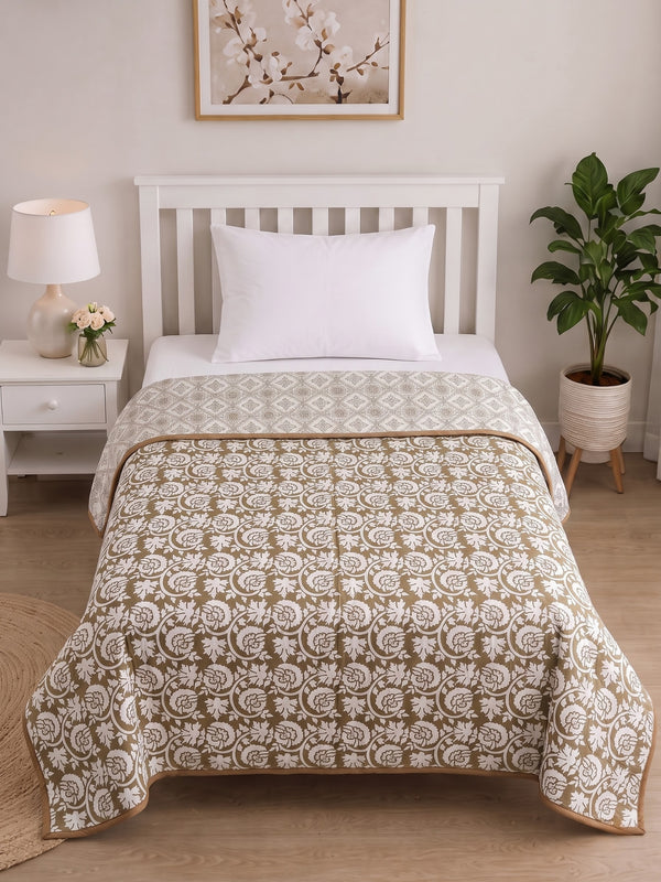 150 GSM Sparsh Soft Cotton Reversible Single Bed Dohar 152 x 228 cm – Multicolored