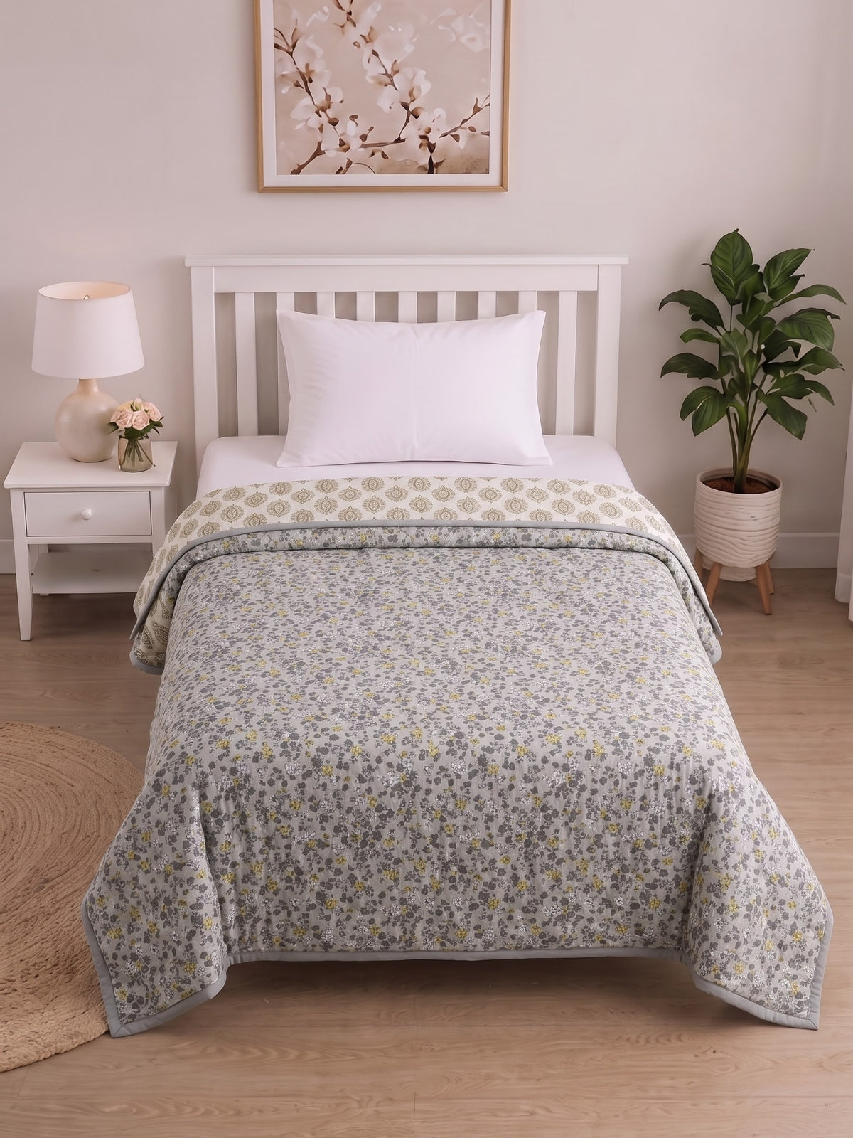 150 GSM Sparsh Reversible Cambric Cotton Single Bed Dohar 152 x 228 cm – Mixed