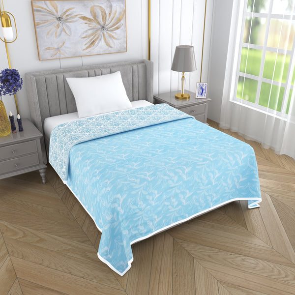 150 GSM Single Bed Dohar | 100% Cambric Cotton | Reversible AC Blanket| 152 x 228 cm