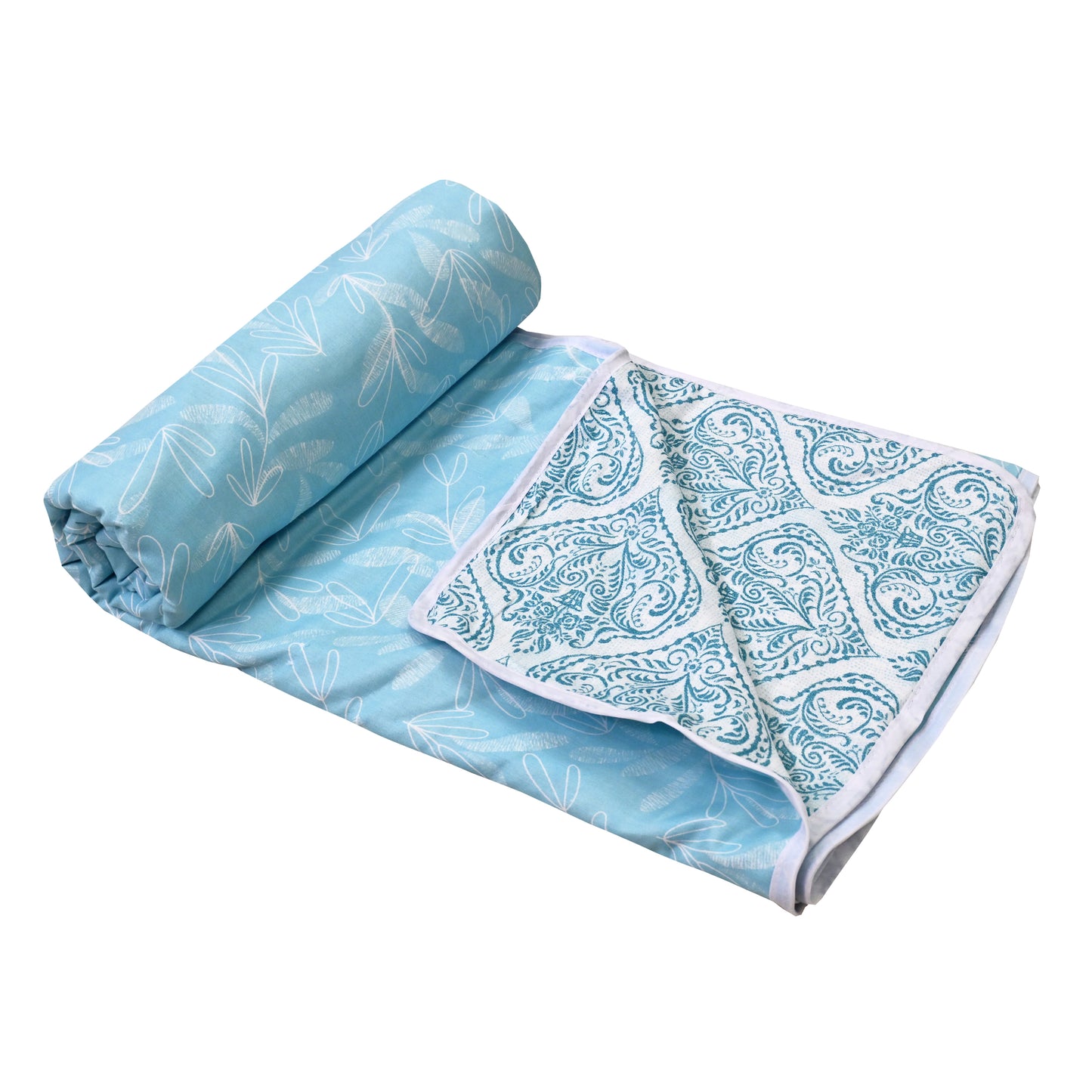 150 GSM Single Bed Dohar | 100% Cambric Cotton | Reversible AC Blanket| 152 x 228 cm